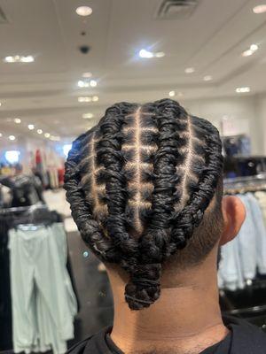 Designer braids for men and dreads locs