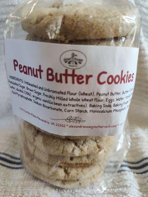 The ultimate Peanut butter cookies from Great Harvest Bread Company, Alexandria Virginia