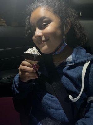 Ice cream and happy child