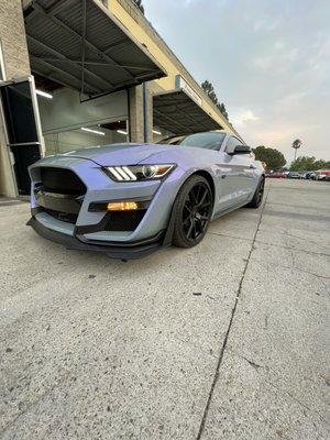 Full vinyl wrap on Mustang