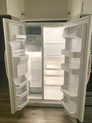 Fridge was super white