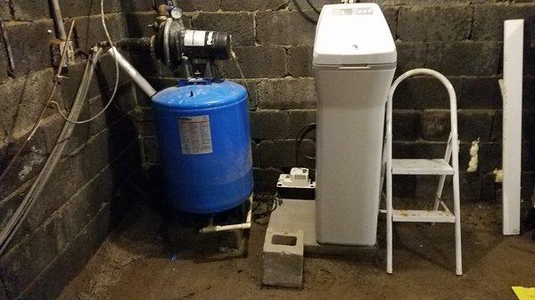 Before (Pressure tank, Shallow Jet pump and Water Softener)