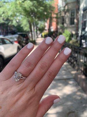 OPI powder manicure  (Alpine Snow)