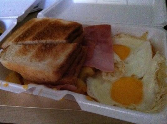 Sunny side up with ham