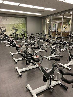 Spin, cycle class room.