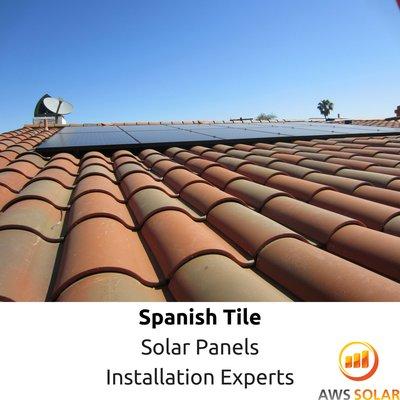 Spanish Tile Solar Panels Installation Experts AWS Solar Los Angeles