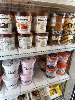 No pricing on the ice cream... you'll incur that shock at the register;