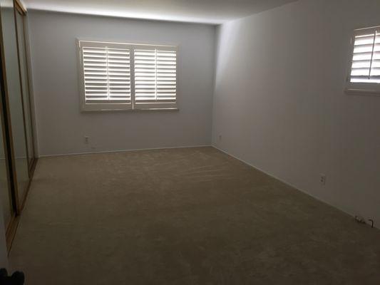 Cashmere carpet in master bedroom