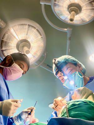 Dr. Hoang in surgery