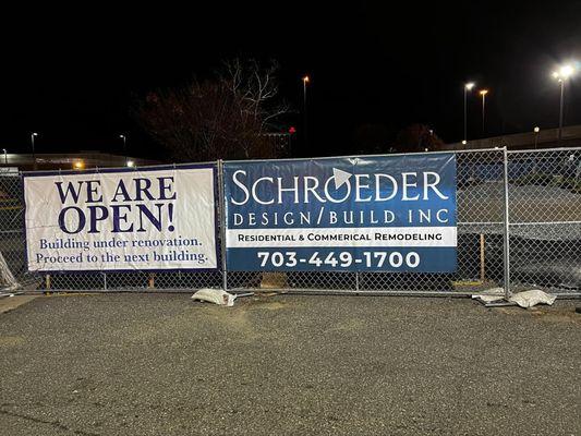 Outdoor Construction Site Banner