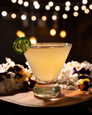 Green chile Gimlet