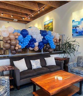 Balloons from PNW Parties and Balloons that added a personal touch to the already beautiful space!