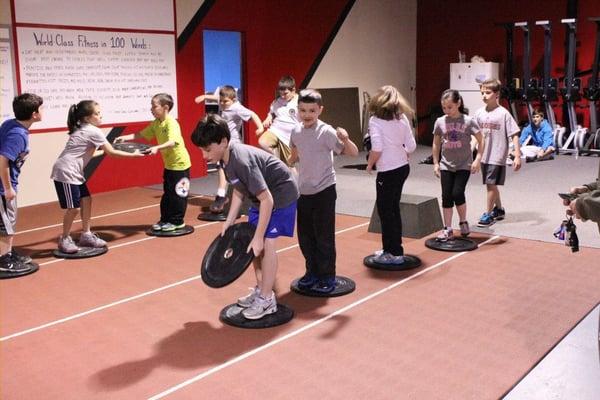 Keystone CrossFit Kids! Each class ends with a great and fun interactive game!