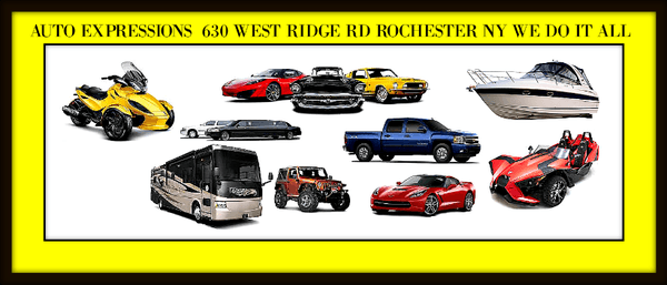 ALL MAKES, MODEL, CARS, TRUCKS, SUV'S ATV'S. RV'S, BUSSES, LIMOS, BOATS, TRACTOR TRAILERS, ETC...