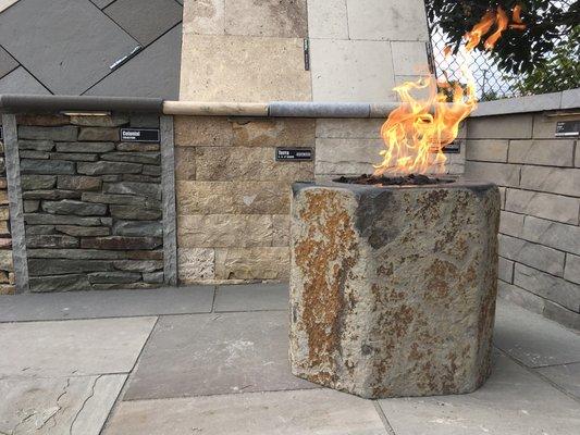 Mongolian Black Basalt Fire Pit