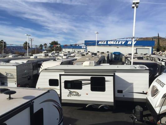 We proudly carry Jayco, Heartland, Highland Ridge, & Keystone RV's.