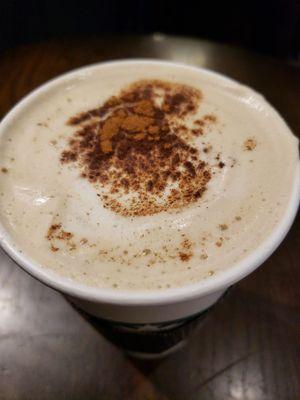 Cinnamon shortbread latte