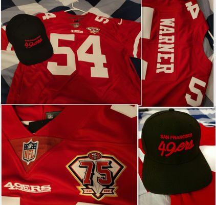 Nike Fred Warner Scarlet San Francisco 49ers 75th Anniversary Vapor Limited Jersey