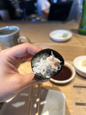 Crab hand roll