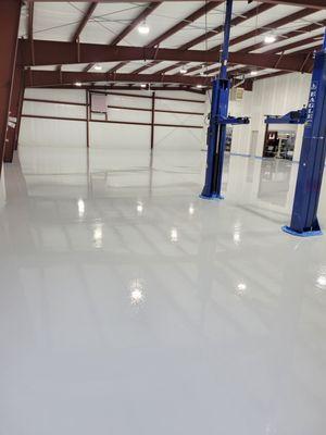 Auto Bay Epoxy Floor Dawsonville Georgia