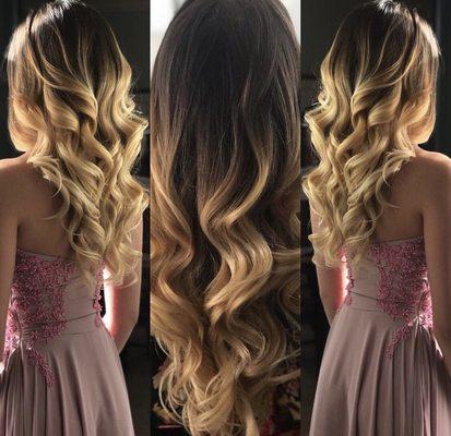 Ombré color and style for special occasions