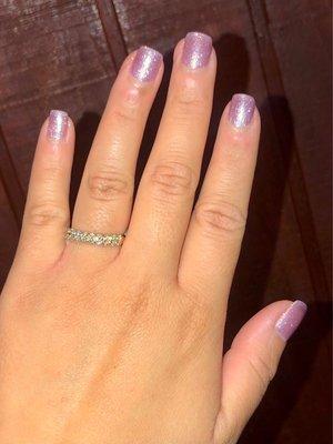 Bio gel polish manicure