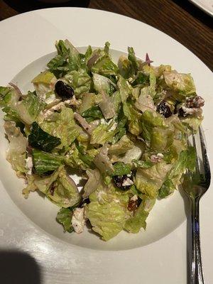 Killingtons salad - brown, soggy, and room temp