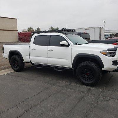 2022 Toyota Tacoma with 5% limo tint