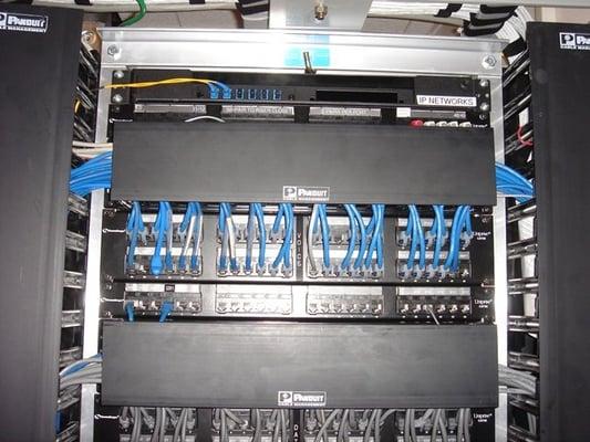 Patch panels - nice and neat, just the way we like them.