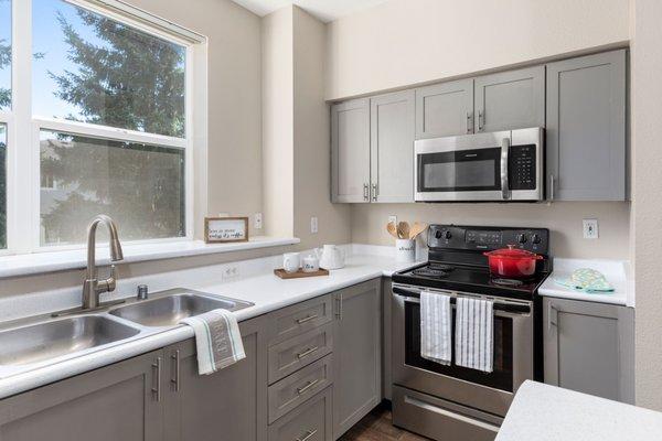 White Renovated Kitchen