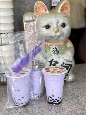 Taro Smoothie with Boba