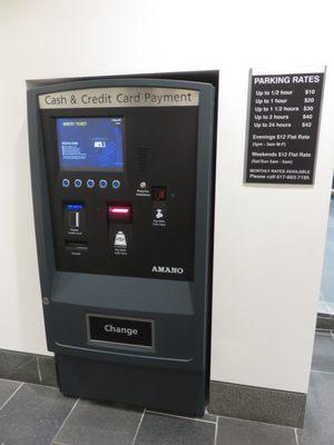 5/2017 - Parking Payment Machine inside 290 Congress Street by the elevator