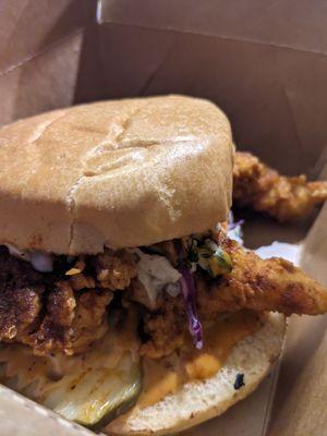 Nashville chicken sandwich