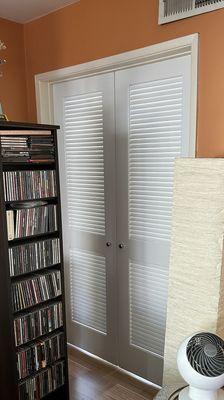 Refurbished (Old) Louver Doors "After" (Room B)