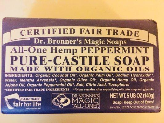 Peppermint Pure-Castille Soap