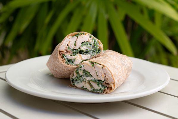 Caesar Chicken & Kale wrap grab and go from the Coffee Bar