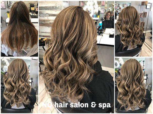 Balayage ash blonde