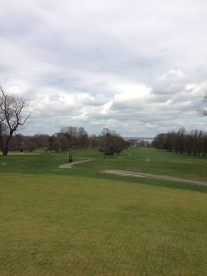 Looking onto the 17th hole