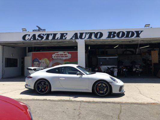 Beautiful GT3 in for some cosmetic work.