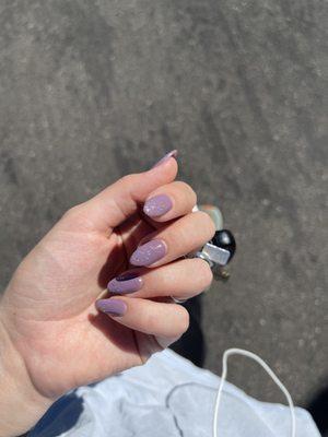 Fill with ombré and gel polish