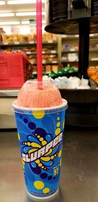 Redeemed my Birthday Freebie: Medium sized Slurpee ($1.69 Value - Coca Cola & Cherry Flavors). Refreshing & sweet!