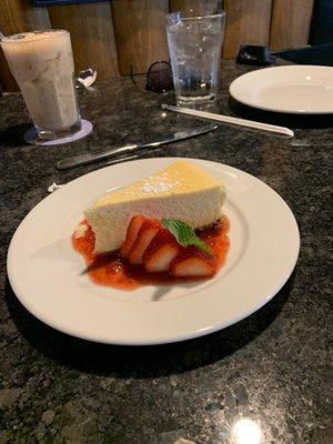 Homemade strawberry cheese cake