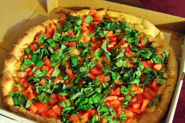 Tomato Basil Pizza.