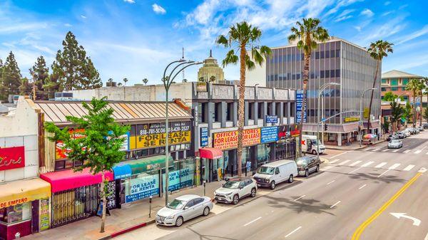 Offices located on a very busy street of Van Nuys Blvd Surrounded with various business and restaurants . high foot traffic.