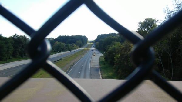 Looking from Greenway bridge to S Rte 29 bypass