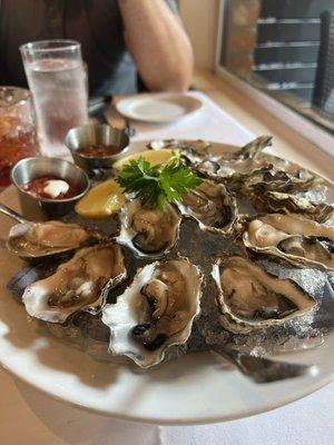 Oysters on the half shell