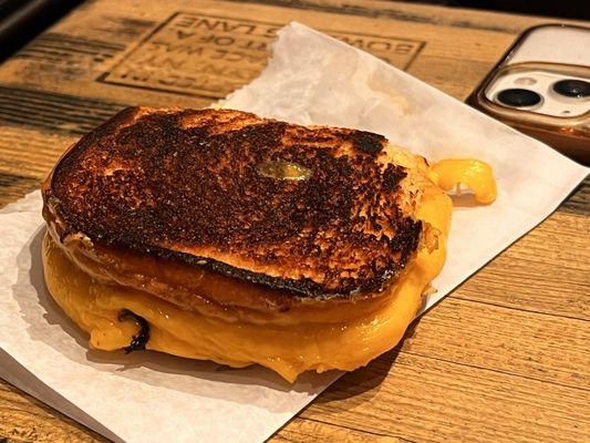 A little burnt grilled cheese