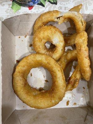 Beer battered onion rings