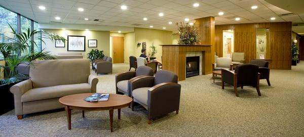 Quiet and comfortable waiting room.