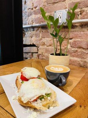 Avocado Toast with Latte